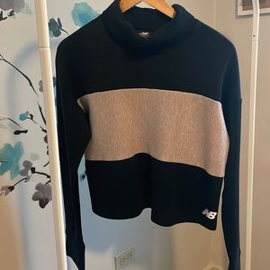 New Balance Sports Cropped Turtleneck Sweatshirt